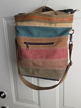 Multi Color Canvas Tote